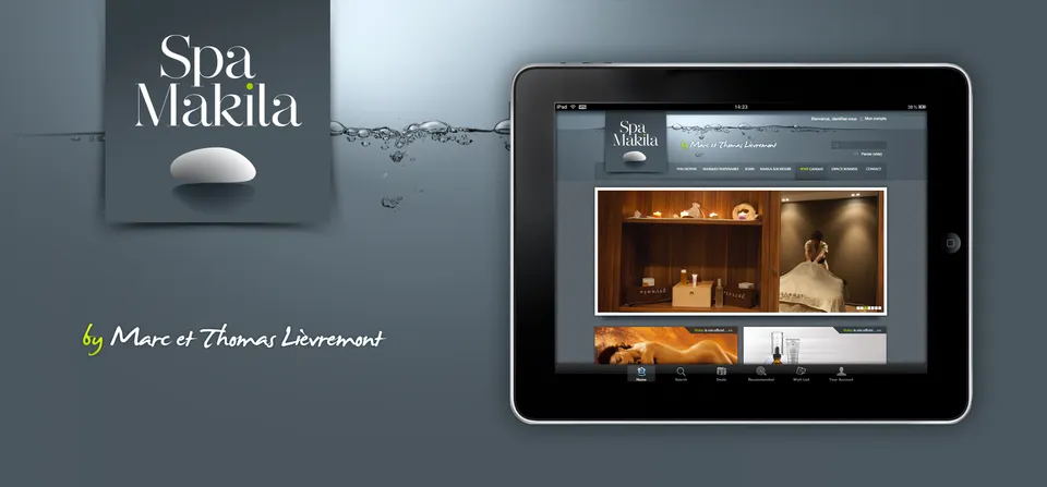 Spa Makila : Site internet (1/6)