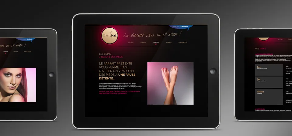 Cherry Nail : Site internet vitrine (3/3)