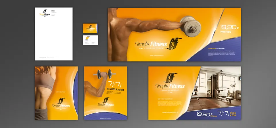 Simple Fitness : Identité visuelle (2/5)