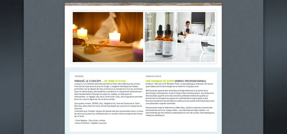 Spa Makila : Site internet (5/6)