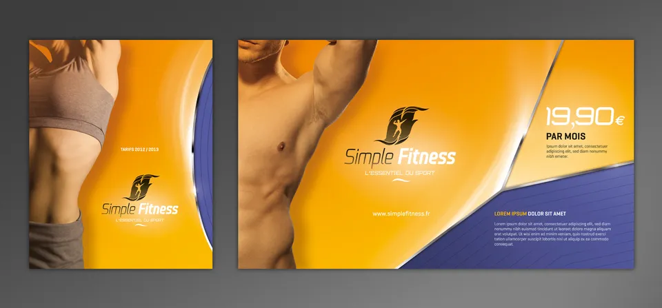 Simple Fitness : Identité visuelle (4/5)