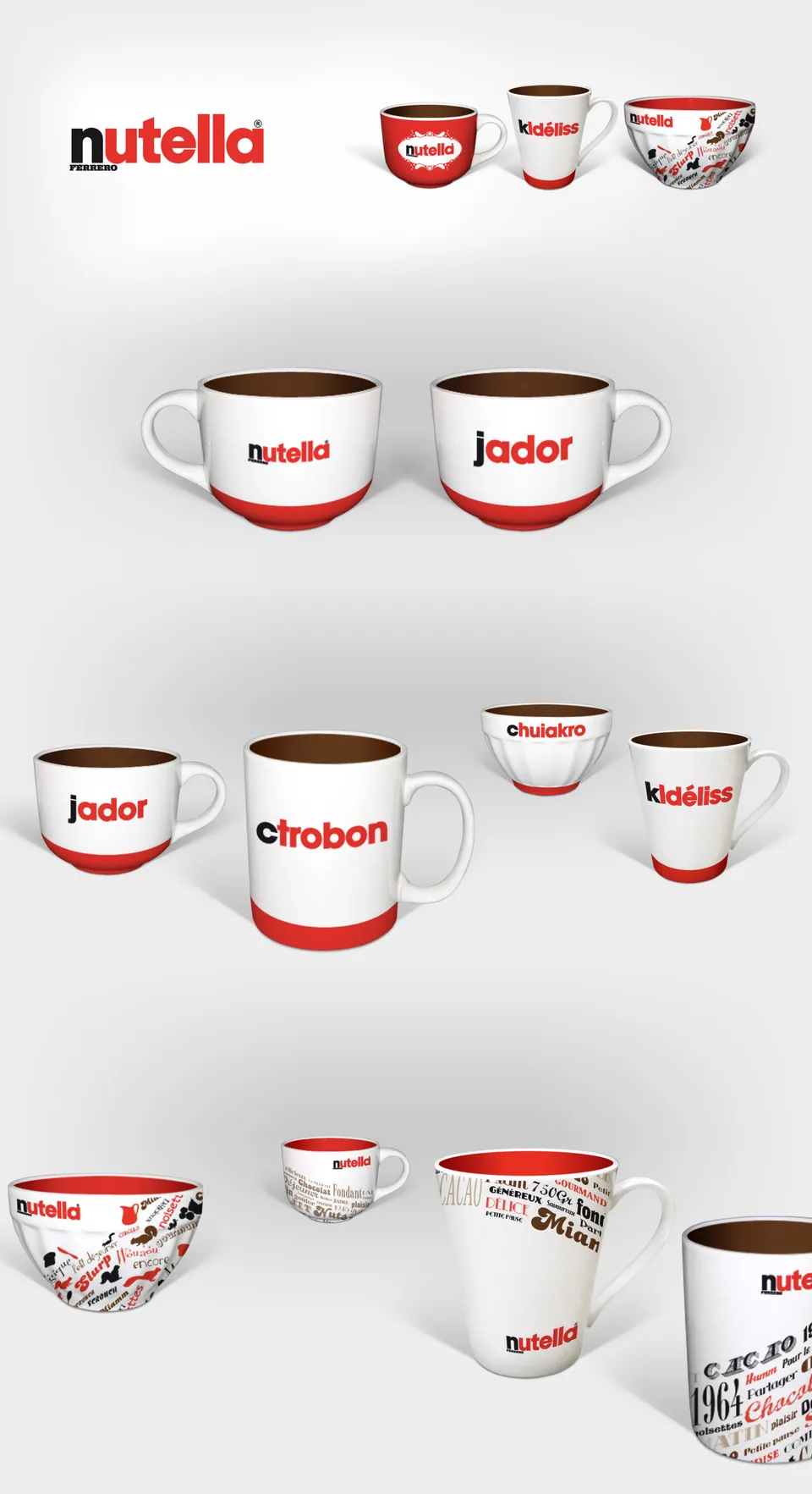 Nutella : Propositions de décors de mugs et tasses (1/1)