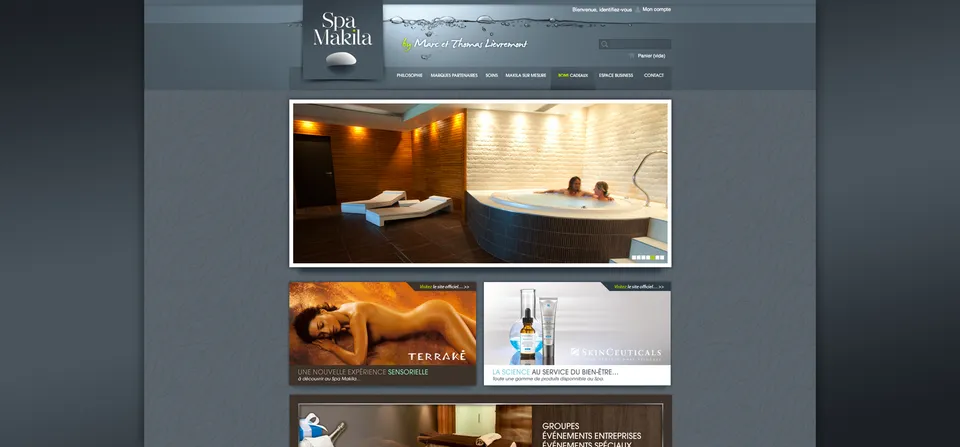 Spa Makila : Site internet (2/6)