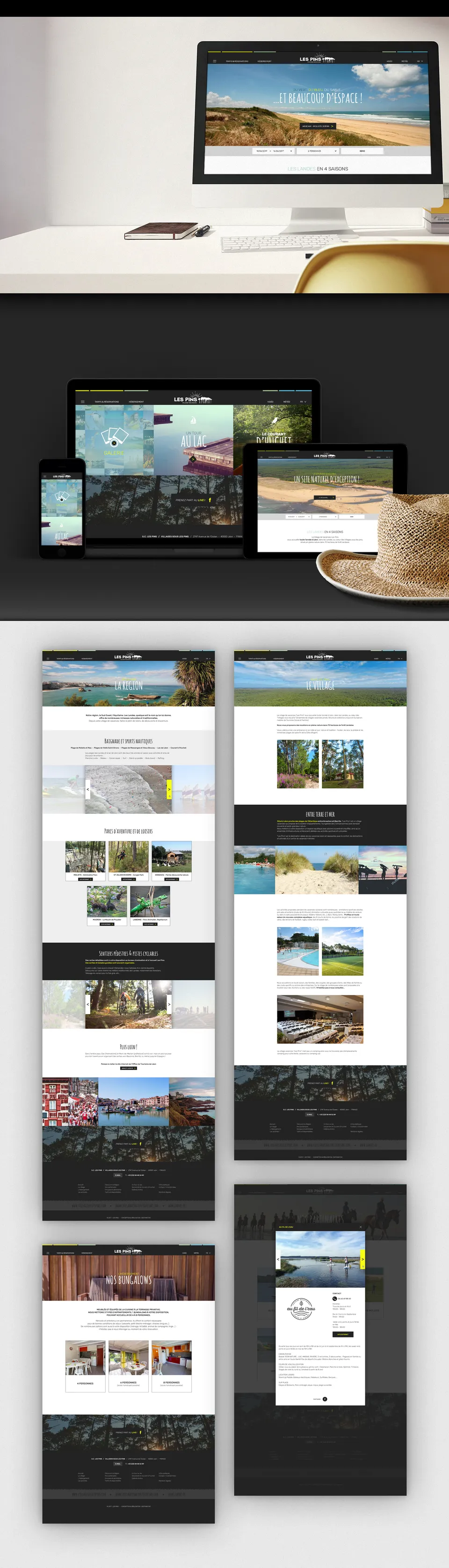 Village vacances Les Pins : Site internet vitrine (1/1)