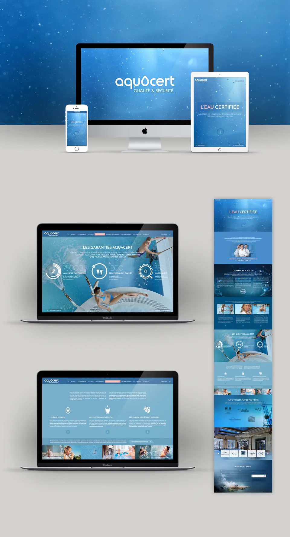 Aquacert : Site internet (1/1)