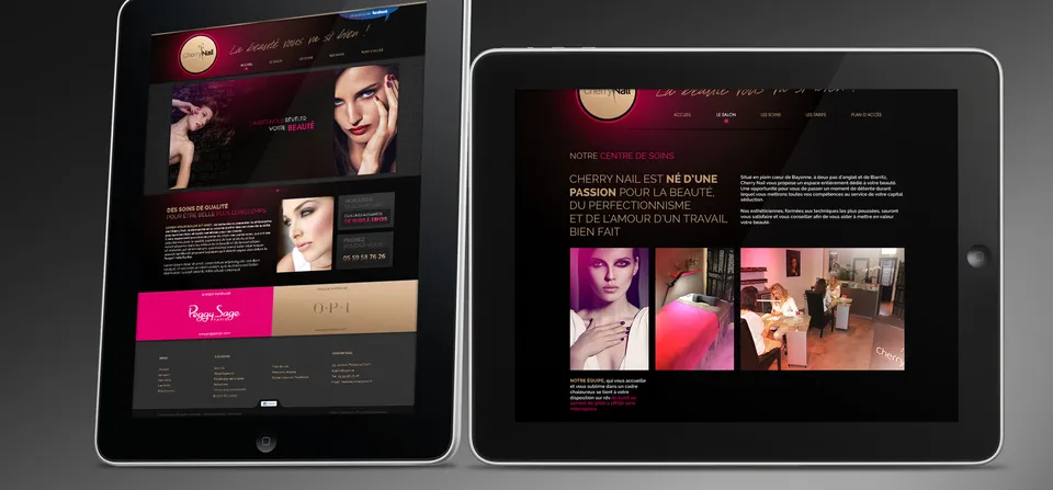 Cherry Nail : Site internet vitrine (2/3)
