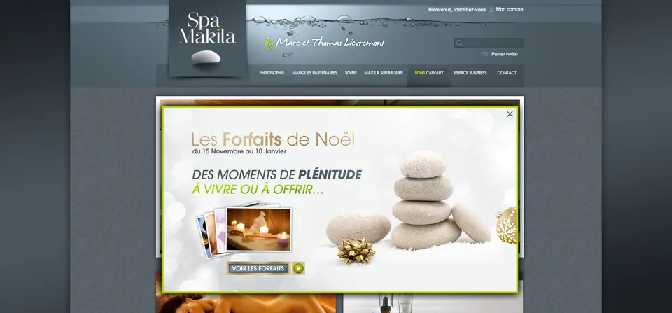 Spa Makila : Site internet (6/6)