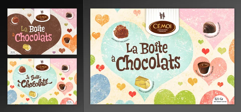 Cémoi : Propositions de packagings (3/4)